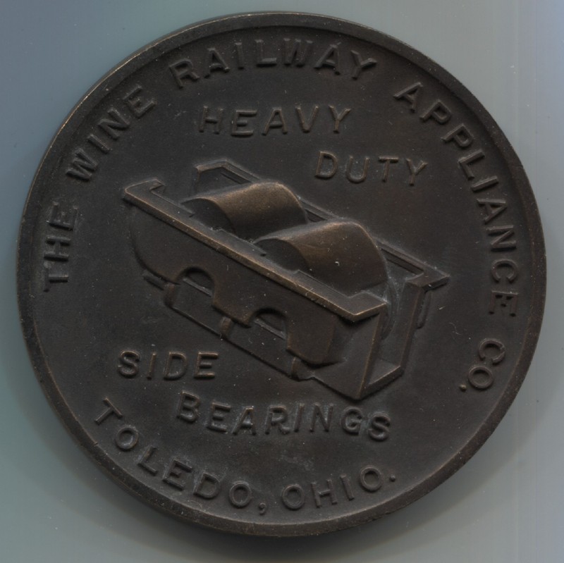 Toledo OH Wine Railway Appliance Co. Heavy Duty Side Bearings Bronze 70mm