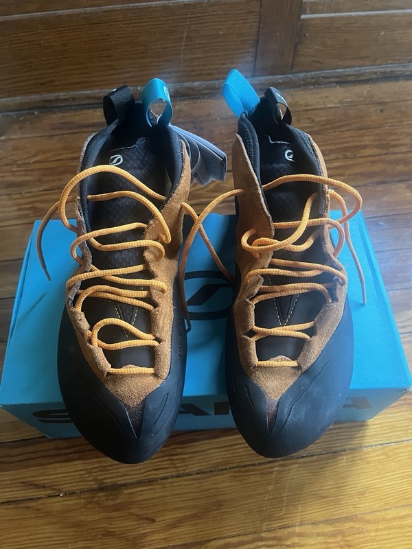 Scarpa Generator Mid Climbing Shoes Orange Rust, EU 47 / US 13