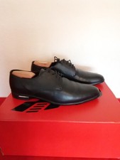 PRADA Men's Saffiano Leather Derby Shoes 2EC030 Black Size 9