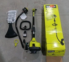 NEW RYOBI 25 cc 2-Stroke Attachment Full Crank Curved Shaft Gas String Trimmer