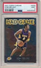 KOBE BRYANT 2001/02 TOPPS CHROME #6 MAD GAME LOS ANGELES LAKERS SP PSA 9 MINT