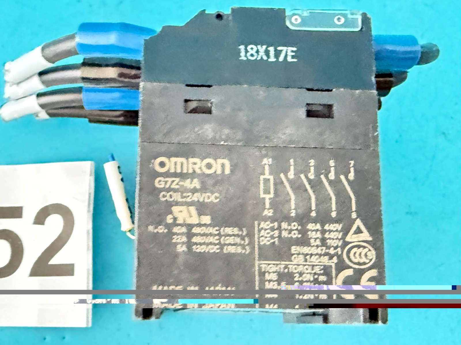 OMRON G7Z-4A Industrial Power Relay 24VDC + 18X1TE Base – Pre-Wired