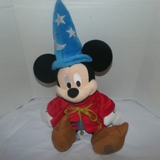 Disney Store Fantasia Sorcerer Mickey Mouse Plush Wizard Apprentice