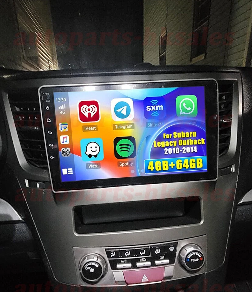 For 2009-2014 Subaru Legacy Apple Carplay Car Radio Android 13 Navi GPS Player Foto 3 de 4