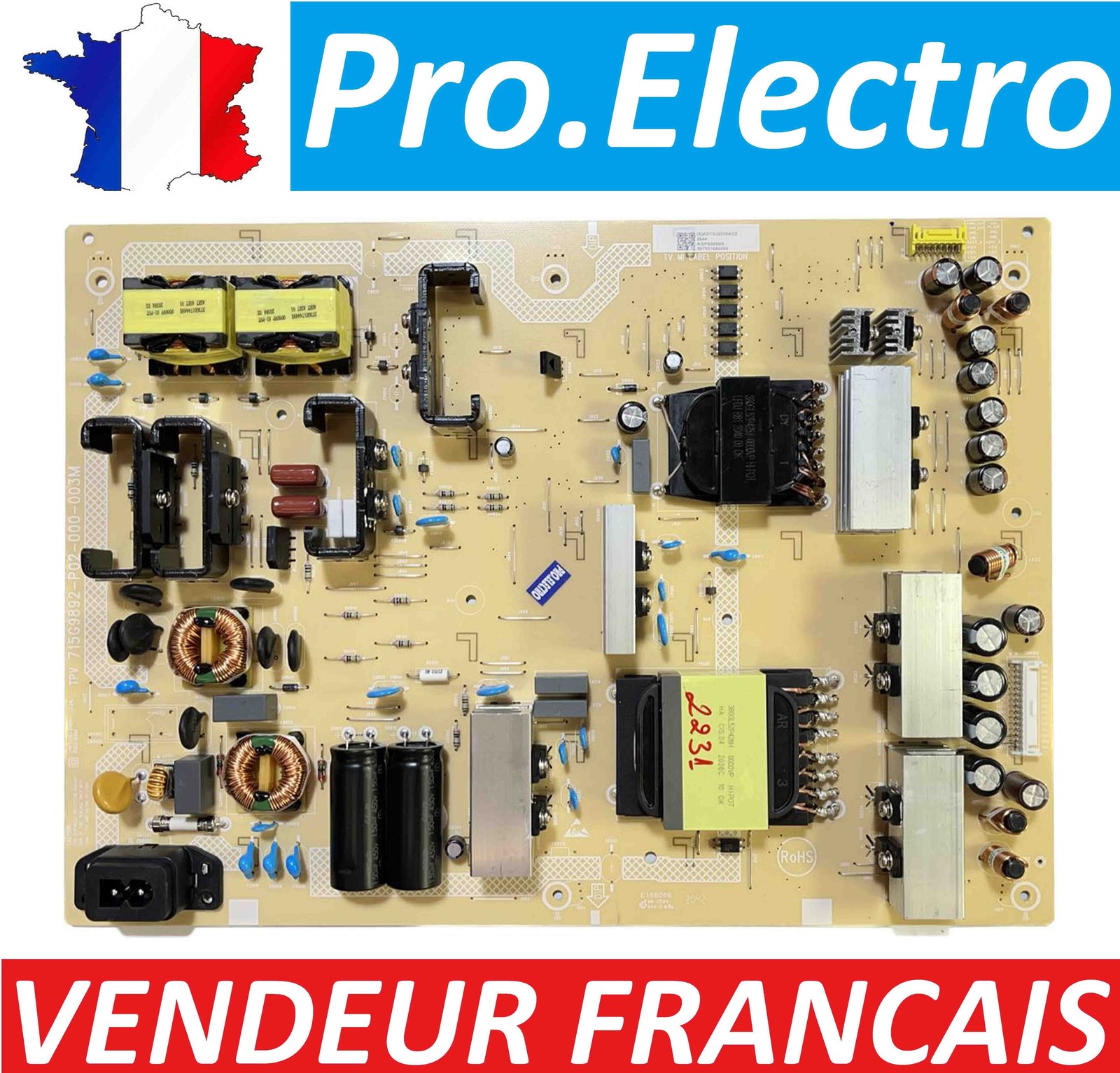 Alimentation PSU Philips 65OLED935 715G9892-P02-000-003M pour TV 65 pouces