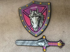 Lego Legoland Foam Pink Gray Princess Knight Horse Shield and Sword 2020 2 pcs