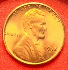 1952-S Lincoln Wheat Cent Penny GEM RED BU From an Original Bank Roll