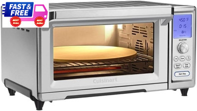 Chef s Convection Toaster Oven 1800W 15 Functions Fits 13'' Pizza Stainless Steel