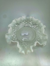 Fenton French Opalescent Hobnail Bonbon 6" Dish Double Crimp FREE SHIPPING