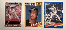 Topps Donruss Leaf Canseco McGwire Welch Card Lot Athletics All-Star 1990-91
