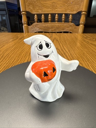 Figura de truco o trato de calabaza y fantasma decoración de Halloween - Imagen 1 de 6