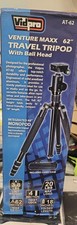 VidPro AT-62 VentureMaxx Professional 4-Section Travel Tripod with Ball Open box