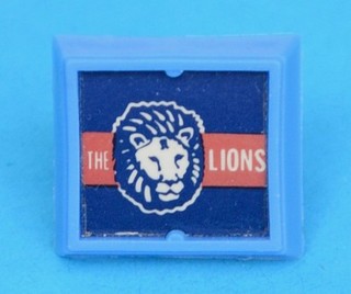 VFL FOOTY CLUB RINGS R&L cereal toy The Lions / Fitzroy 1972 football