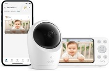 Eufy E20 Security Baby Monitor with 2K HD Camera, 5'' 720p Display, 24/7 record