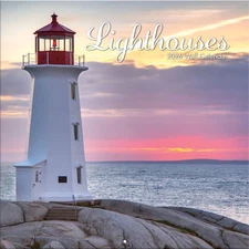 Turner Licensing,  Lighthouses 2026 Wall Calendar, 12'' X 12'', 12-Month Calenda