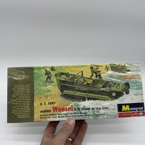 Monogram PM24 98 U.S. Army Amphibious Weasel M-29c Personnel Carrier Model Kit