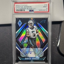 Diontae Johnson Phoenix     Black 1/1      PSA 9