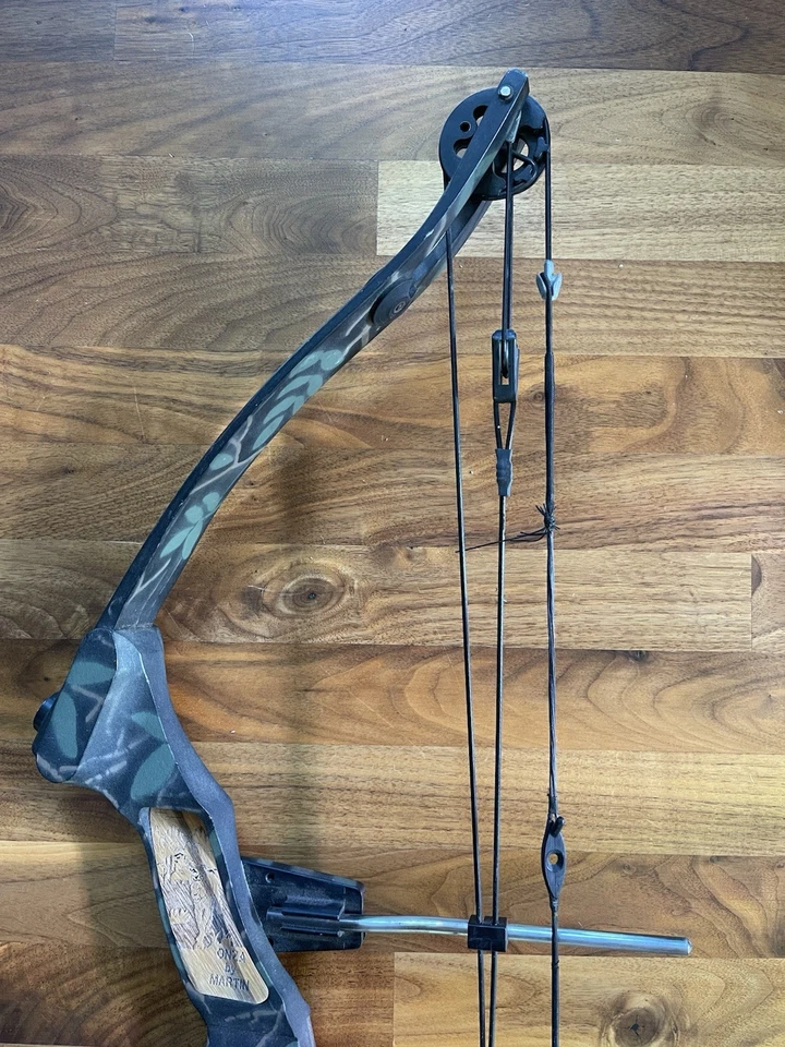 Vintage Martin Onza Compound Bow RH Draw Youth Bare Bow Archery USA - Image 4 of 4