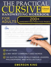 Cursive Handwriting Workbook for Adults - 200 Pages of Handwriting Practice for
