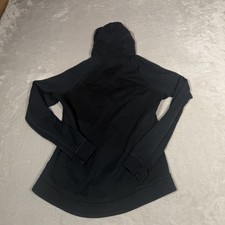 Nike Hoodie Women Medium Black Tech Fleece Full Zip Jacket Stretch Casual Pocket