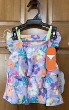 Wonder Nation Girls 2 Pc Bathing Suit Set, Size XS 4/6