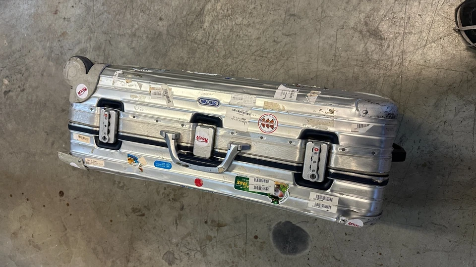 Rimowa Aluminium-Koffer Silber 2 Rollen Vintage - Bild 2 von 4