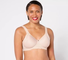 Breezies Natural Curves Full Coverage Contour Wirefree Bra Sunbeige B/40 New
