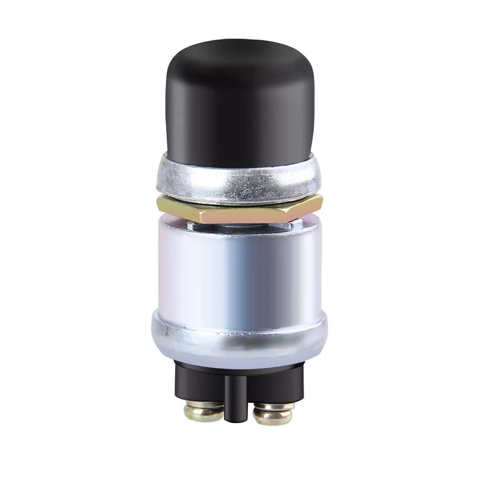 Interruptor de botón pulsador de alta resistencia 12V 50A 2 piezas - encendido de arranque de coche/camión/barco Foto 2 de 4