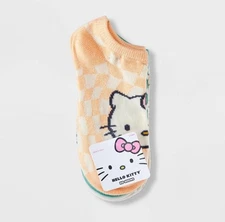 Girls Hello Kitty 6-pack No Show Socks XS/S  5 1/2 -8 1/2 New