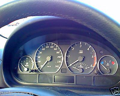 E46-compteur de vitesse anneaux Convient Pour BMW 3er chrome clips compteur de vitesse AC 98-06