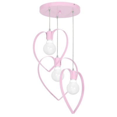 LOVE LIGHT PINK / HELLROSA 3 Hängelampe Deckenleuchte Deckenlampe Kronleuchter