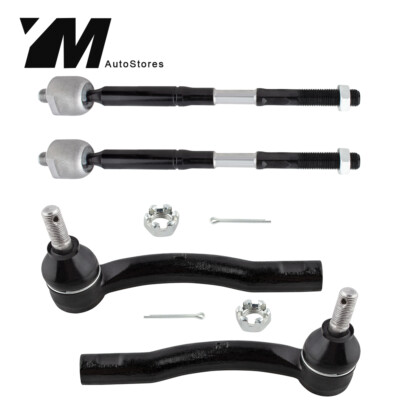 4pc Complete Front Tie Rod End Link Kit for Toyota Corolla ES80432 ES80431