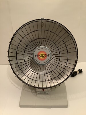 PRESTO HEATDISH PLUS PARABOLIC ELECTRIC HEATER 1000W USA WORKING 16'' DIAMETER