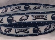 Philadelphia Eagles Ribbon - 7/8" Grosgrain Ribbon - Football Ribbon - Eagles