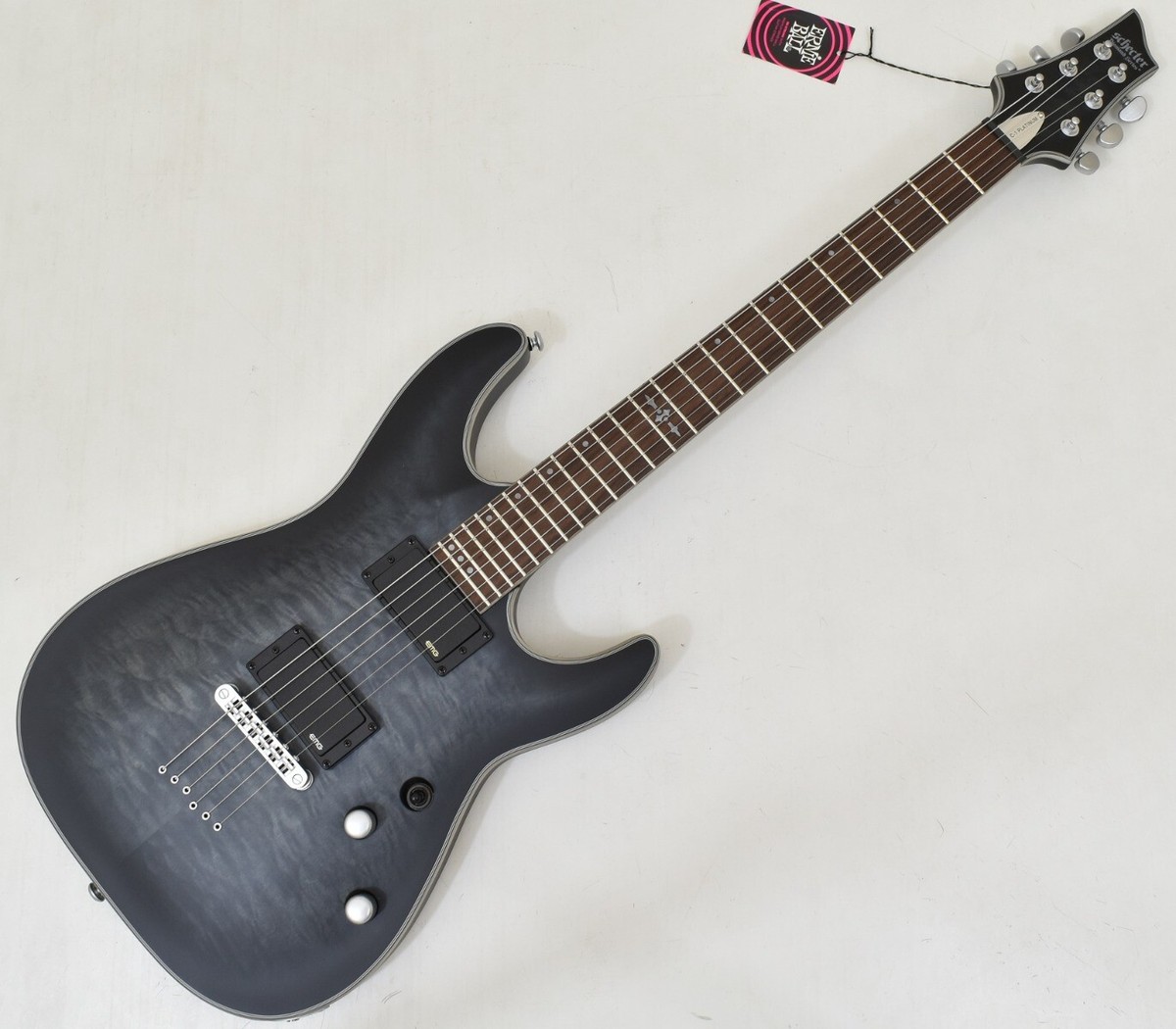 Schecter C-1 Platinum Guitar See-Thru Black Satin B-Stock Schecter C-1 Platinum Guitar See-Thru Black Satin B-Stock