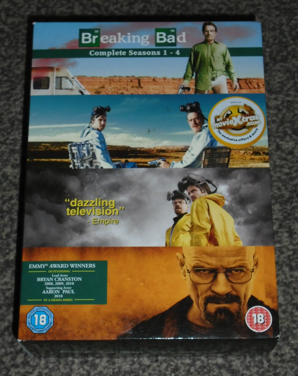 BREAKING BAD : COMPLETE SEASONS 1 - 4 DVD BOXSET IN VGC (FREE UK P&P)