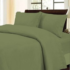100 Cotton 1000TC Marvelous Duvet Collection Choose Item Moss Solid