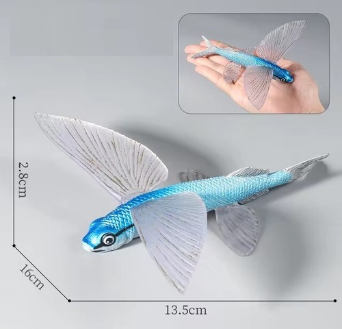 Flying Fish Sea Animal Toy PVC Action Figure Doll Kids Model Toys Party ...