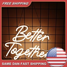 Better Together Neon Led Sign Wedding Neon Sign LED Lights Party Gift Decor Wall