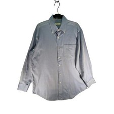 Peter Millar Shirt Mens Large Blue Nanoluxe Long Sleeve Button-Down Dress Shirt