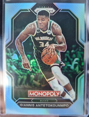2022-23 Panini Prizm Monopoly Prizm Skills Light Blue Giannis Antetokounmpo /199