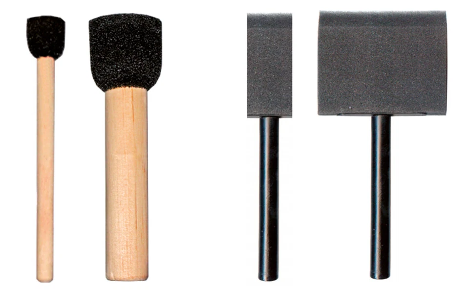 Eulenspiegel Schwamm-Pinsel, runder Schwamm-Pinsel, rechteckiger Schwamm-Pinsel