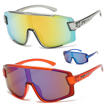 Kids Baseball Cycling Sports Wrap Around Sunglasses Boys Youth Mirrored Glasses