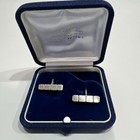 Georg Jensen Sterling Silver Cufflinks #64 Denmark 925 w/box