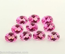BULK 5x3mm - 20x15mm Oval AAA Lab Created Pink Sapphire