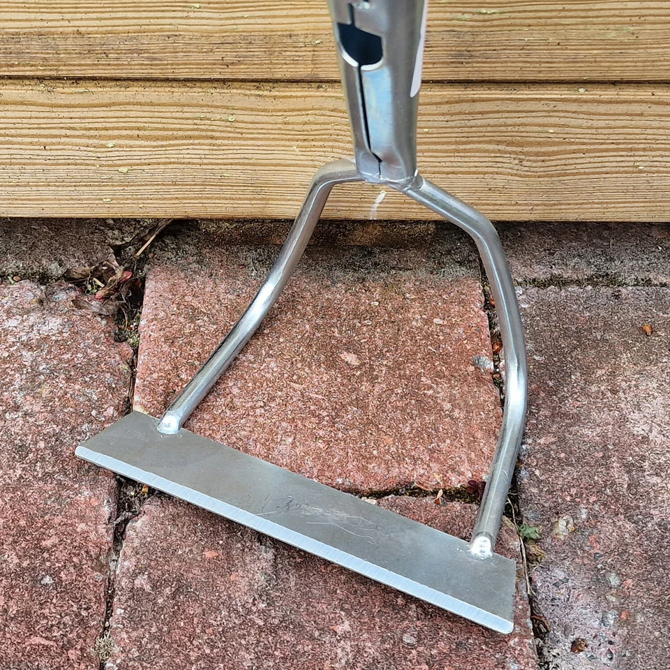 Garten Gerät Bügelhacke Ziehhacke Hacke Boden Erde Blumen Beet verzinkt + Stiel - Bild 4 von 4
