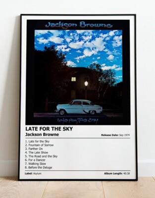JACKSON BROWNE - Late For The Sky | Music Album Cover Print Poster