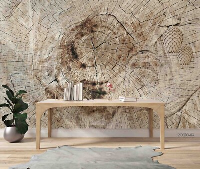 3D Annual Rings Texture Plant Wallpaper Wall Murals Removable Wallpaper