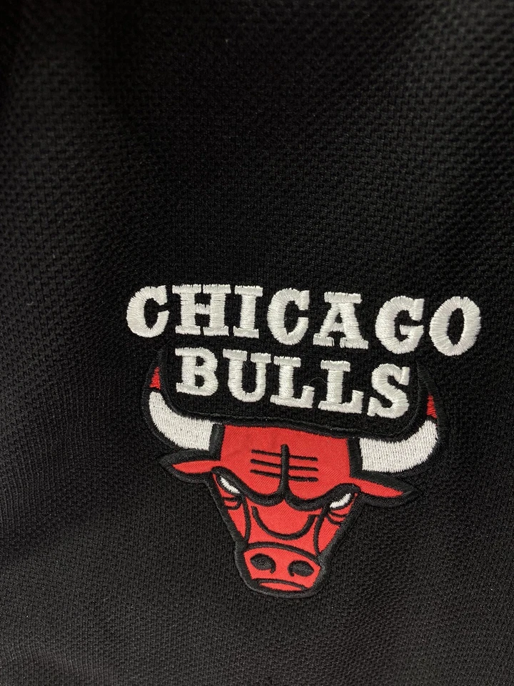 Chaqueta de calentamiento Chicago Bulls Champions para hombre 2XL XXL cremallera completa manga 1/2 vintage Foto 4 de 4