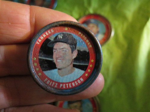 LOT of 22 metal TOPPS Baseball coins vintage 1960's 1970 Jackson Alou McGlothlin - Picture 18 of 24